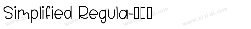 Simplified Regula字体转换